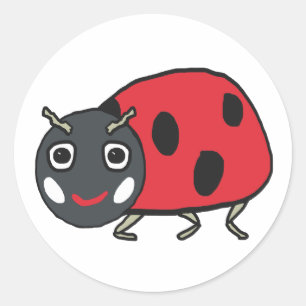 Sticker Rond Ladybird