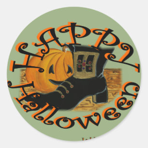 Sticker Rond Ladybugs Art "Halloween"