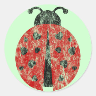 Sticker Rond ladybugz.