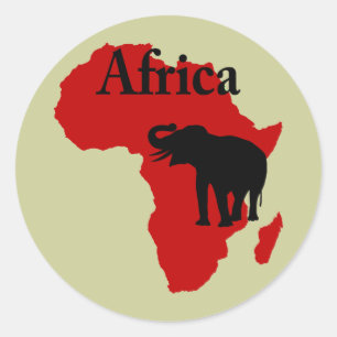 Sticker Rond L'Afrique