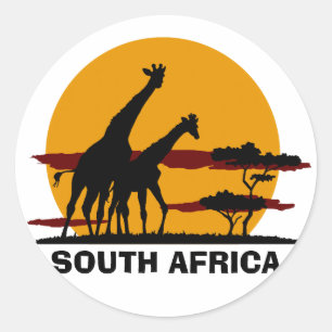 Sticker Rond L'Afrique du Sud