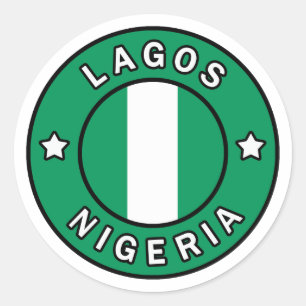 Sticker Rond Lagos Nigéria