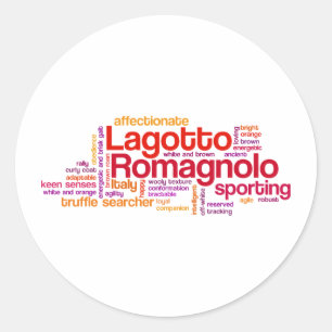 Sticker Rond Lagotto Romagnolo
