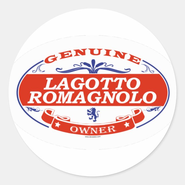 Sticker Rond Lagotto Romagnolo (Devant)