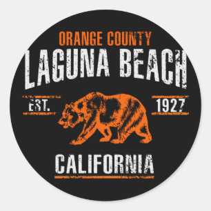 Sticker Rond Laguna Beach
