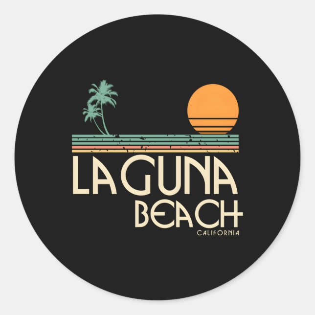 Sticker Rond Laguna Beach (Devant)