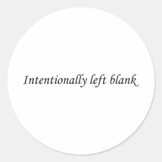 Sticker Rond Laissé intentionnellement vide