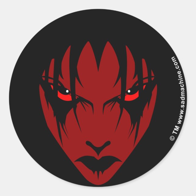 Sticker Rond laisse-moi tranquille (Devant)