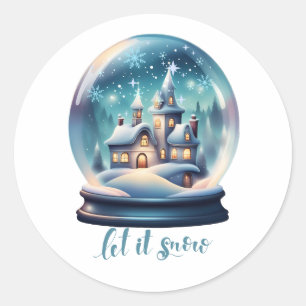 Sticker Rond Laisser neiger