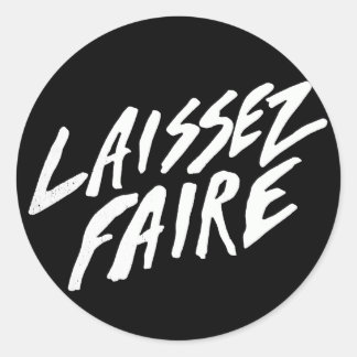 STICKER ROND LAISSEZ FAIRE