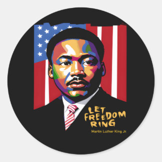 Sticker Rond Laissez Freedom Ring Drôle Citation