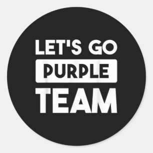 Sticker Rond Laissons Aller Purple Team War Jeu Concours Été Ca