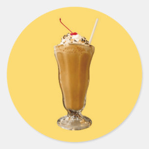 Sticker Rond Lait au chocolat
