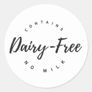 Sticker Rond Lait gratuit