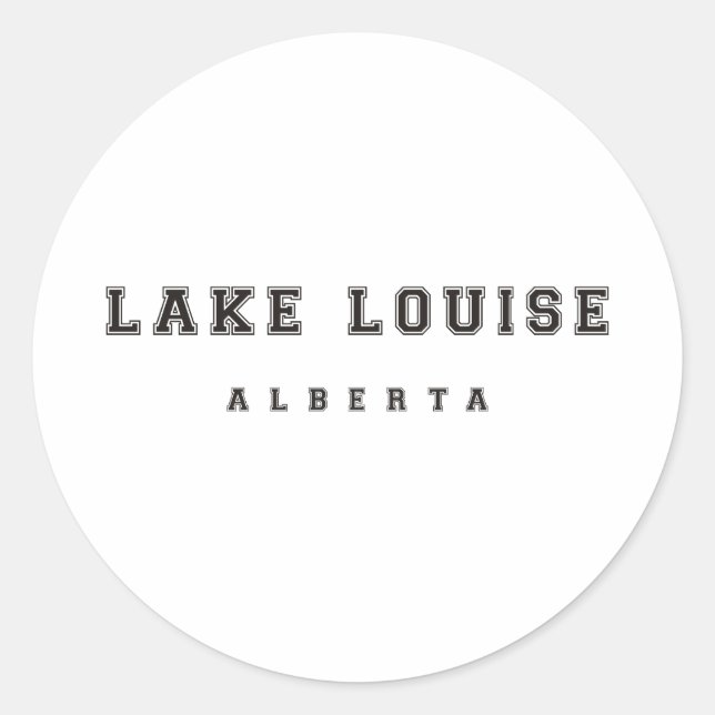 Sticker Rond Lake Louise Alberta Canada (Devant)