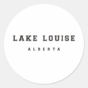 Sticker Rond Lake Louise Alberta Canada