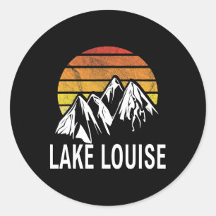 Sticker Rond Lake Louise Banff Alberta Canada Station de ski Sn
