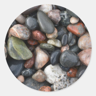 Sticker Rond Lake Superior Rocks
