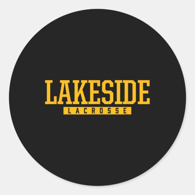 Sticker Rond Lakeside High School Lacrosse (Devant)