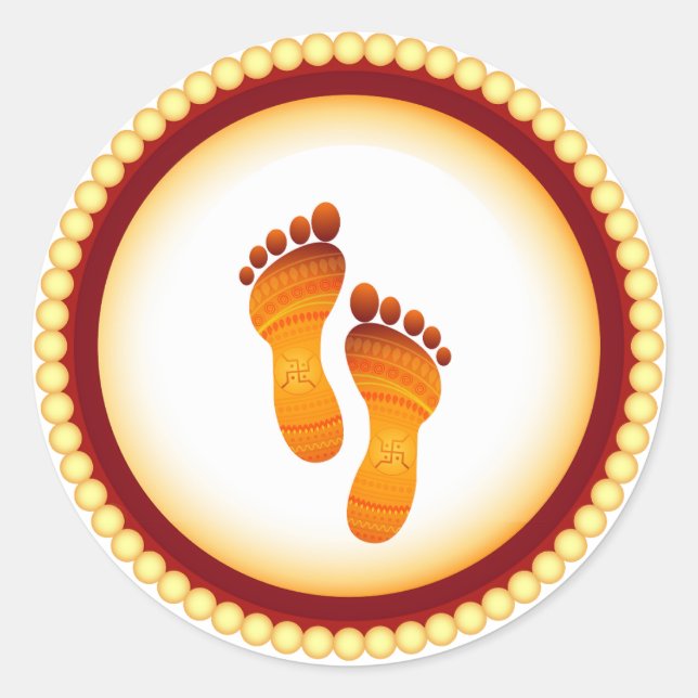 Sticker Rond Lakshmi mata par (Devant)