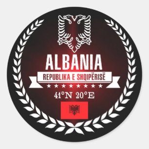 Sticker Rond L'Albanie