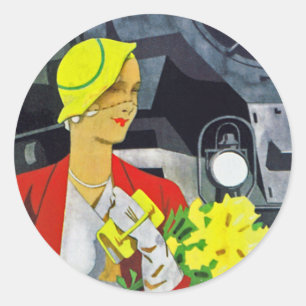 Sticker Rond L'Allemagne veut vous voir