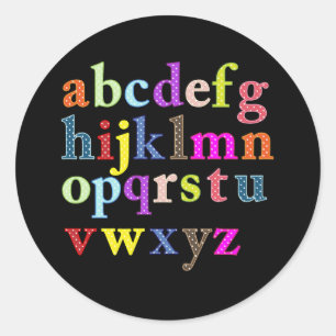 Sticker Rond L'alphabet