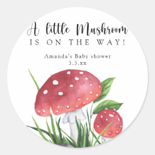 Sticker Rond L'amanite tue-mouches aquarelle est en route ! Cad
