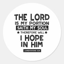 Lamentations 3:24 Le Seigneur est mes Partages Cit
