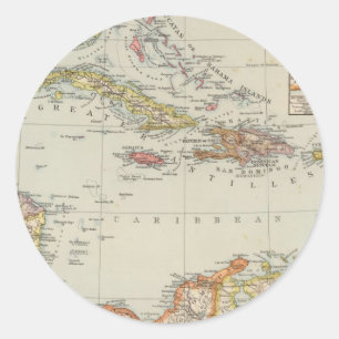 Sticker Rond L'Amérique Centrale 2