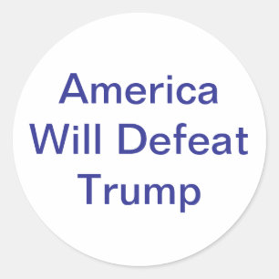 Sticker Rond L'Amérique vaincra Trump Hankamer Artjunkhaus Fun