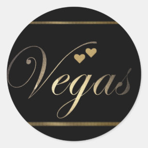Sticker Rond L'amour à Las Vegas