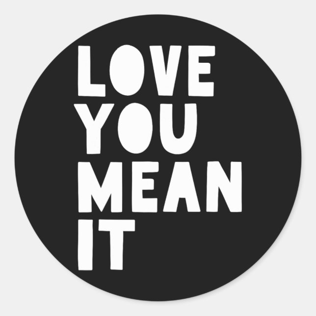 Sticker Rond L'Amour, C'Est Ça (Devant)