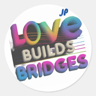 Sticker Rond L'amour construit des ponts