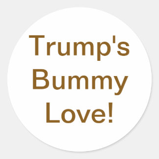Sticker Rond L'amour de Bummy de Trump ! Hankamer Artjunkhaus Y