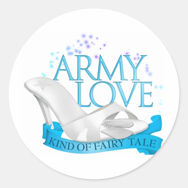Sticker Rond L'amour de l'armée (Devant)