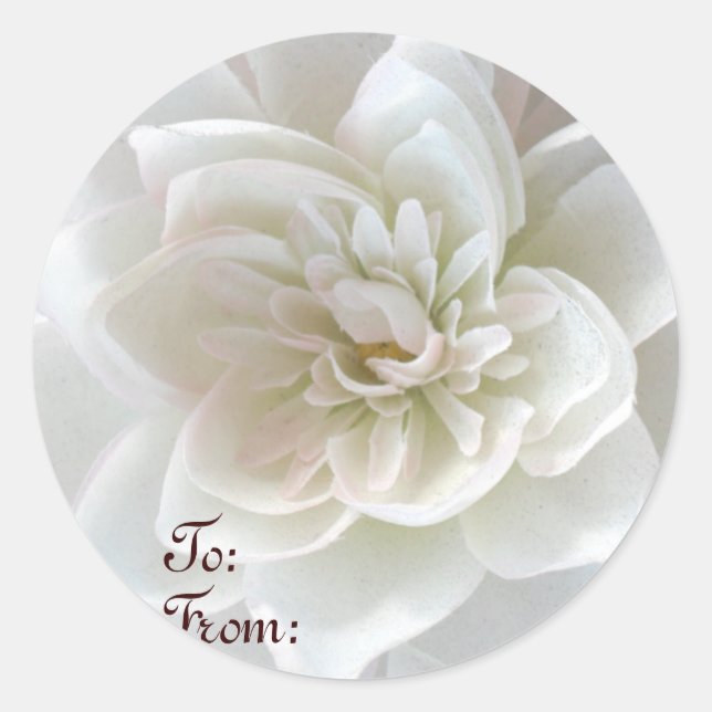 Sticker Rond L'amour en fleurs_ (Devant)