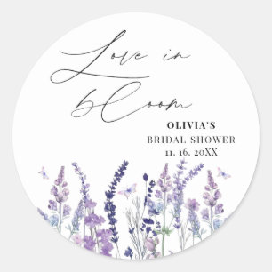 Sticker Rond L'amour en fleurs Fête de mariage champêtre Fleur