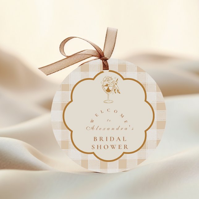 Sticker Rond L'amour Espresso Martini est en train de se prépar (Créateur téléchargé)