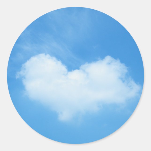 Sticker Rond L'Amour Est Dans L'Air (Devant)