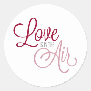 Sticker Rond L'amour est dans le joint d'autocollant de la