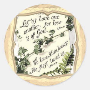 Sticker Rond L'amour est de Dieu
