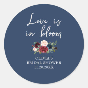 Sticker Rond L'amour est en fleurs Fête de mariage floral