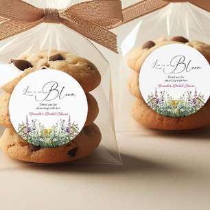 Sticker Rond L'amour est en fleurs Fête de mariage floral Fleur