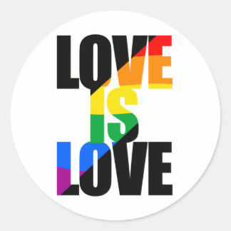 Sticker Rond L'amour est l'amour