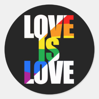 Sticker Rond L'amour est l'amour