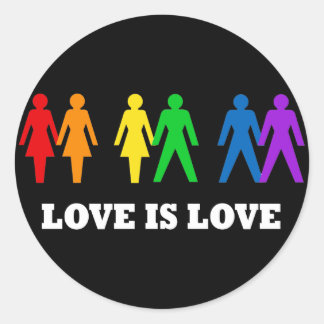 Sticker Rond L'amour est l'amour