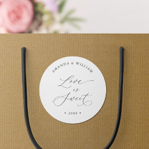 Sticker Rond L'amour est Mariage