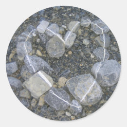 Sticker Rond L'amour est Rock Solid