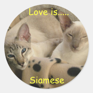 Sticker Rond L'amour est...... Siamais